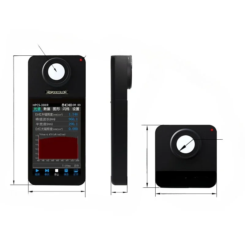 Wireless Spectrophotometer, Near Infrared Spectrometer, Test Color Rendering Index