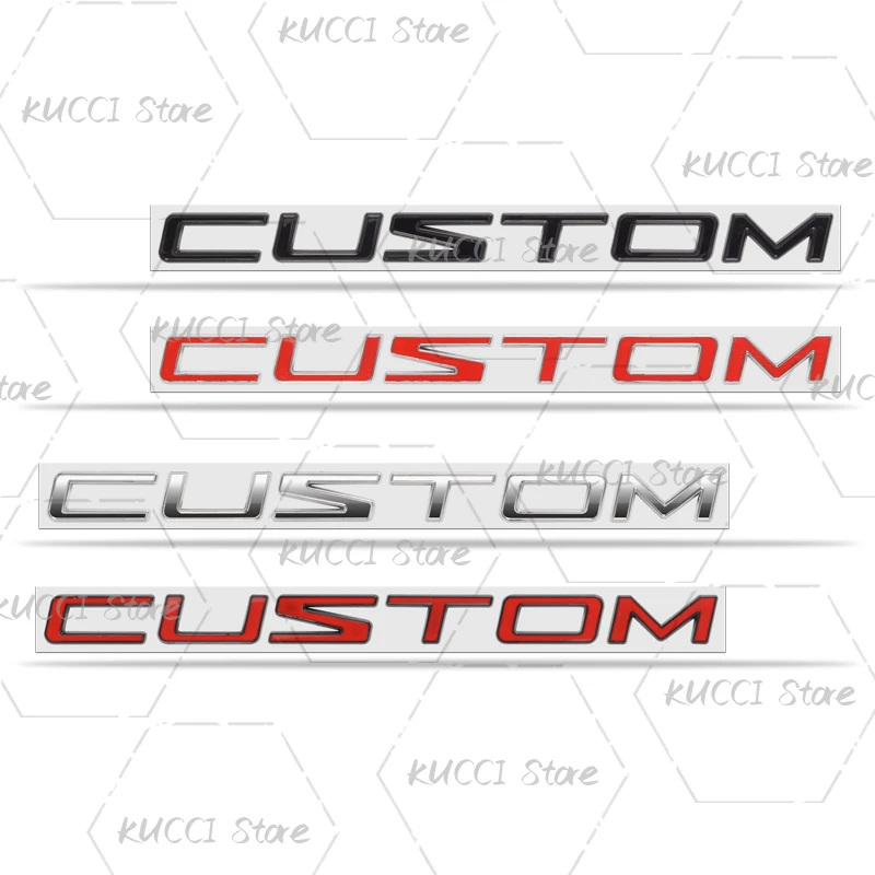 3D Car Sticker For Transit Custom Logo Lettering Tourneo Tuning Van V348 Metal Emblem Badge Decals Decorative Accessories
