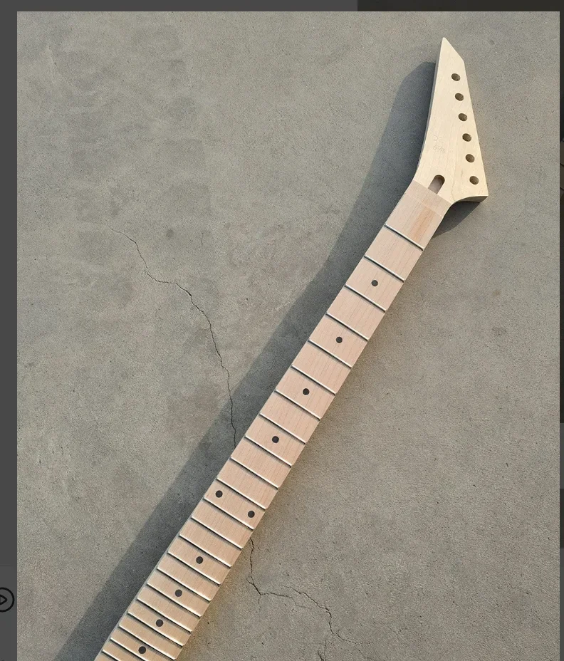 

24 fret guitar neck 25.5 inch Maple fretboard Dot Inlay Bolt on Side dot reverse headstock