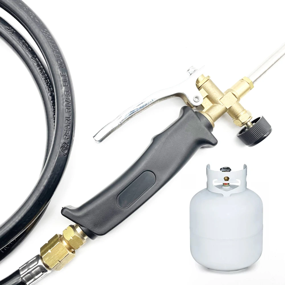 Propane Torch Burner 340000 BTU Blow Torch with Hose Flame Torch for Snow Melting Asphalt Garden