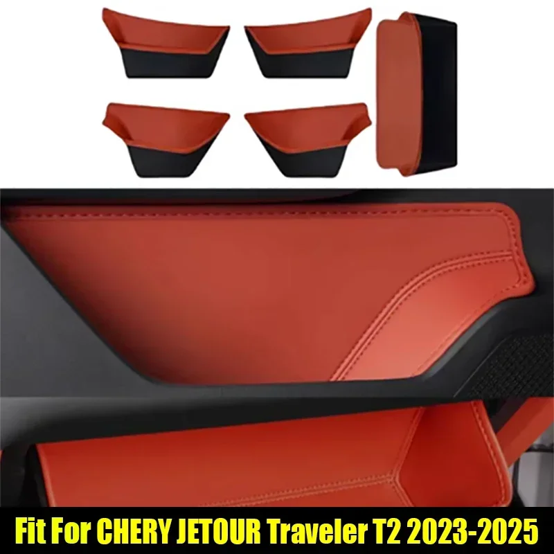 

New! Car Door Storage Box Fit for Jetour Traveller T2 2023-2025 Modified Car Co-pilot Glove Box Storage Box Interior Accessories