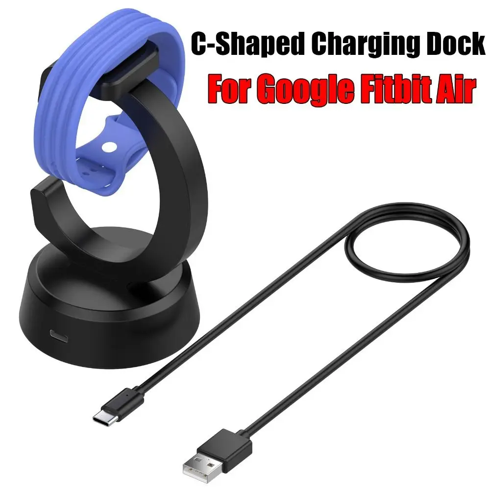 C-Shaped Charging Dock Type-C Stable Charger Stand Contact Charging Desktop Charging Base for Google Fitbit Air