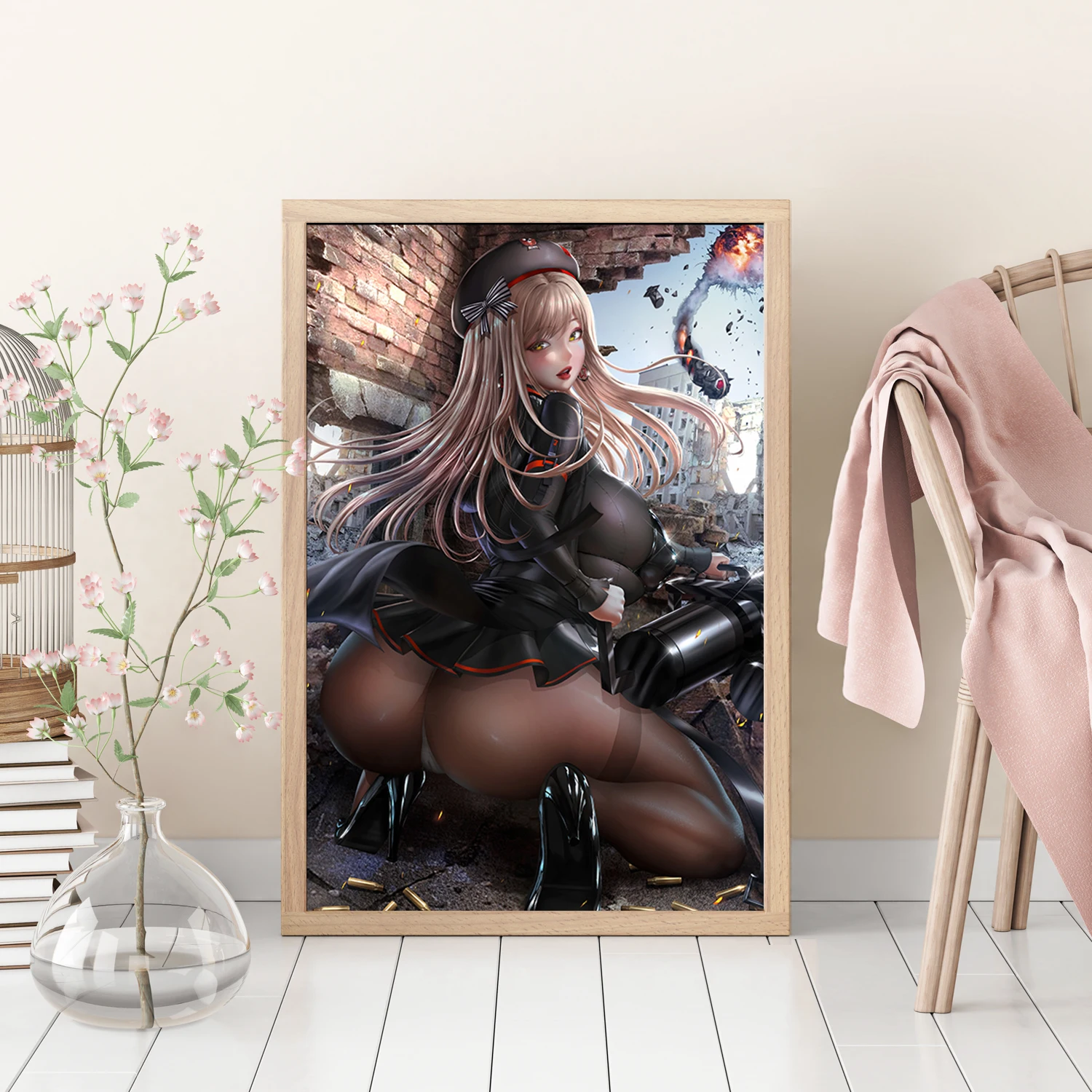 ملصق قماش من Lexaiduer لتزيين المنزل ، فن الجدران جذاب عالي الجودة ، لوحة زخرفية ، مقاس مخصص ، صورة مثيرة من Shinano erza Emma