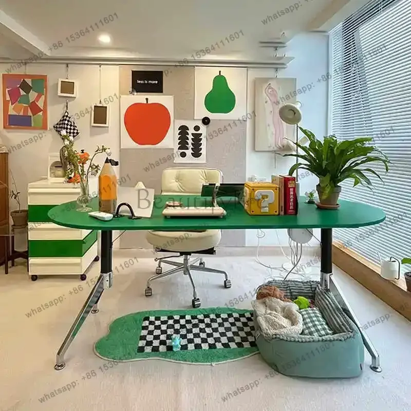 Factory Direct Modern Elliptical Office Desks Small Bedroom Office Desks Learning Features Office Furniture Scrivanie Per Uffici