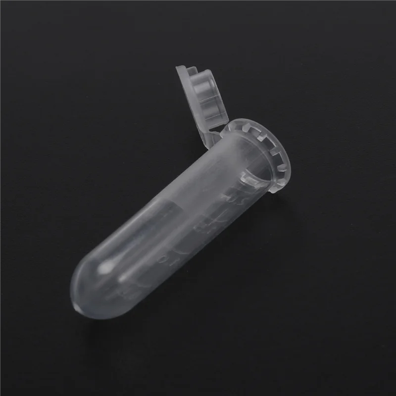 500Pcs 2Ml Micro-Centrifuge Tube Test Tube Vial Clear Plastic Vials Container Snap Cap for Laboratory Sample Storage