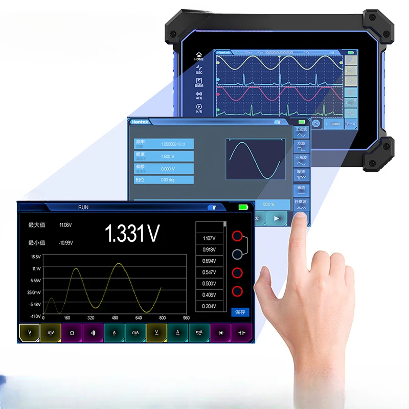 TO1154D TO1204D TO1254D 4CH flat panel oscilloscope