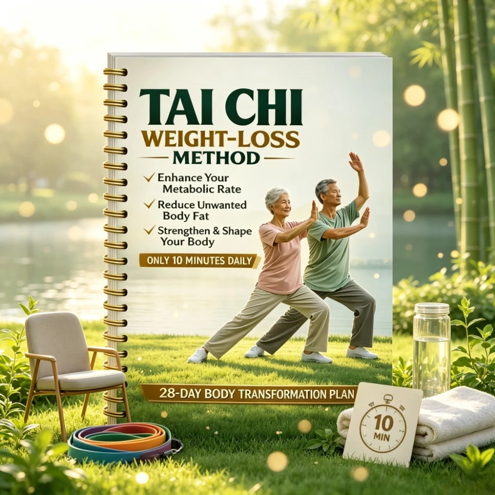 National style Tai Chi weight loss record book, staged 28 day training plan, low burden exercise to easily shed excess fat