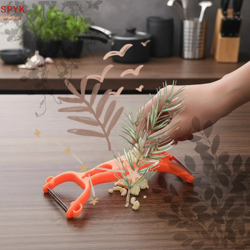 Multifunctional Dual Head Vegetable Peeler Sharp Stainless Steel: Blades Fruit Slicing Shredding