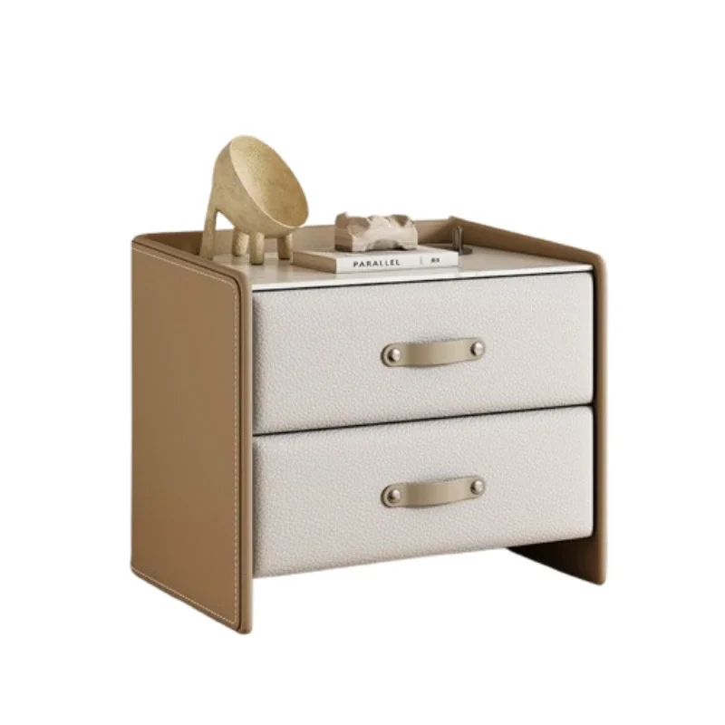 xx-Aesthetic Vintage Nightstand Luxury Nordic Modern Storage Trendy Display Nightstand Comodino Bedroom Furniture&