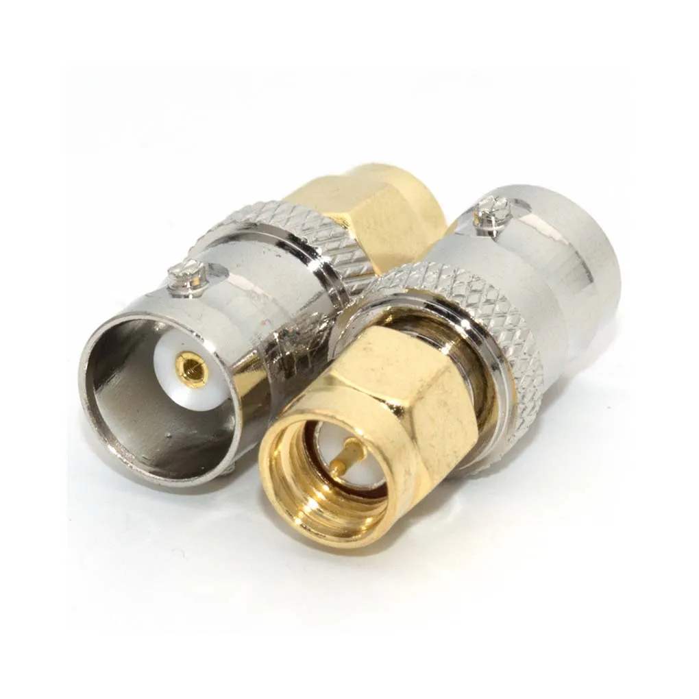 2/1PCS Connectors SMA To BNC Female Adapter Straight Long Distance Low Power Consumption Converters Converter Connector