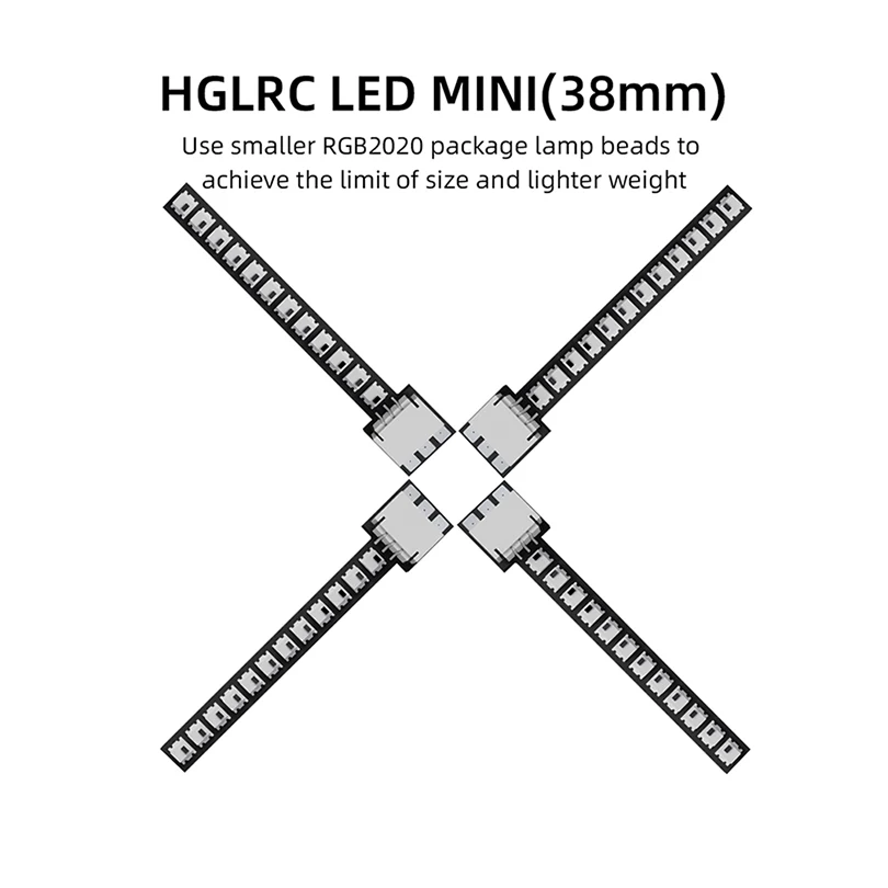 

HGLRC Светодиодный MINI (38 мм)/светодиодный LITE (25 мм) RGB2020 + Светодиодный MINI Controll 2-6S для радиоуправляемых летательных аппаратов FPV Фристайл дронов, запчасти «сделай сам»
