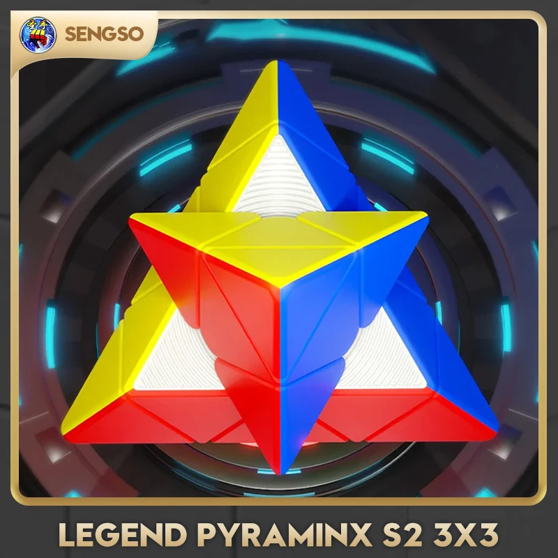 [CubeFun] ShengShou Legend Pyraminx S2 3x3 Magic Speed Cube Sengso สติกเกอร์พีระมิดปริศนาของเล่นเพื่อการศึกษาเด็ก