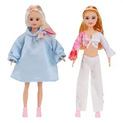 Little Girls Kawaii Kids Toys Older Sister Fashion Figures 7 Inch 23 CM Female Dolls For DIY Playing House Game Baby Gift