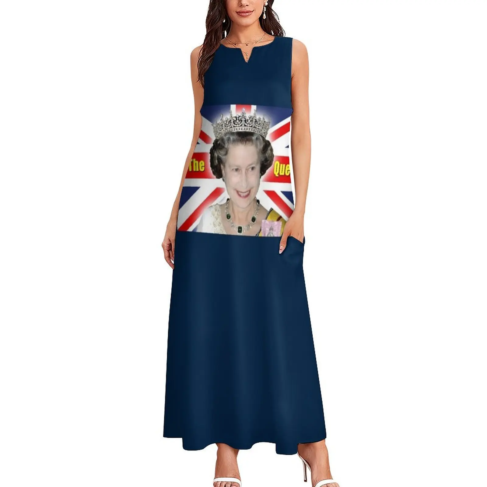 HM Queen Elizabeth II - The Queen Professional Photo HD Long Dress luxury woman party dress women dress