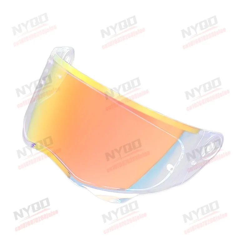 Helmet Lens Full Helmet HD Sunscreen Electroplating Aurora Night Vision Suitable for HJC HJ41 V10 Helmet Lens 3