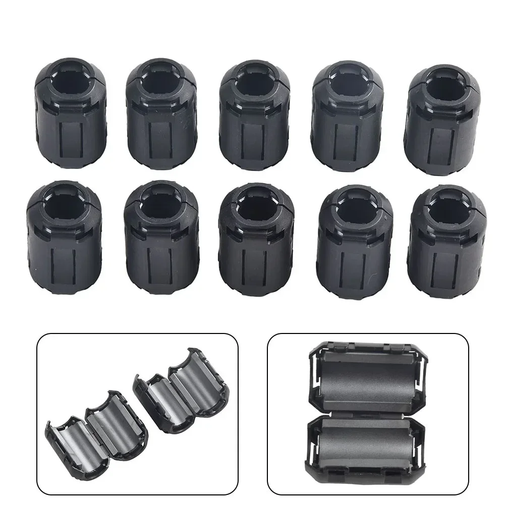 10pcs TDK  Ferrite Core Noise Suppressor Filter Ring Cable Clip On Wire RFI Ring Cable Clamp For Audio/Video Cables Power Cord