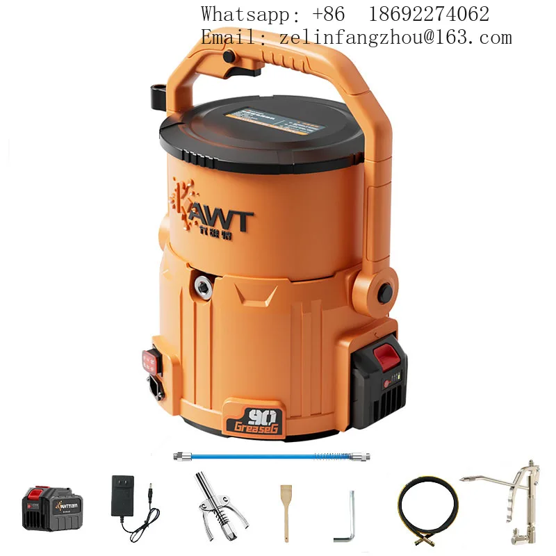 Cavitt 400W High Pressure Brushless Electric Grease Pump for Excavator Lubrication Heavy Duty Mobile Grease Tool Kit