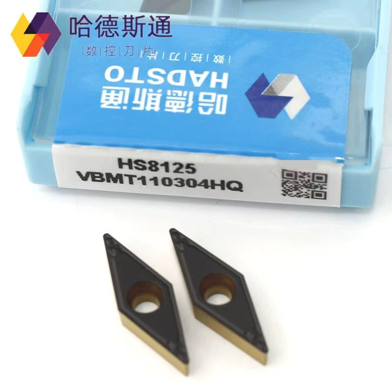 

Hadsto 100% Original Vbmt 110304 Hq Vbmt 110308 Hq Hs8125 Lathe Turning Carbide Cnc Blade Single-Sided Steel Cnc Turning Blade Internal Hole Blade Steel