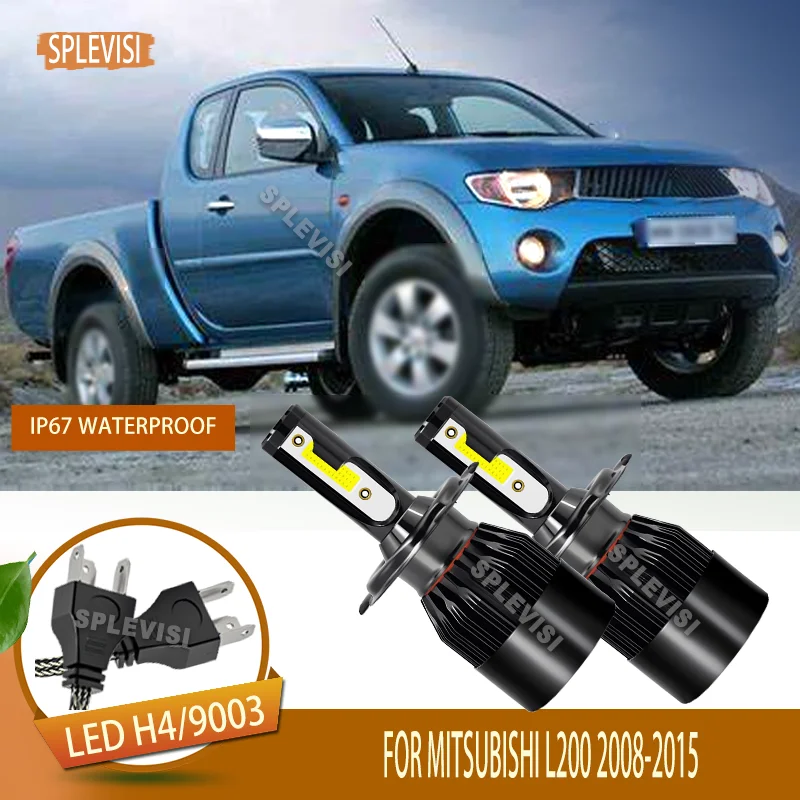 

6000K LED Headlight Bulbs High Low Beam, 120W 12000LM Per Set For Mitsubishi L200 2008 2009 2010 2011 2012 2013 2014 2015
