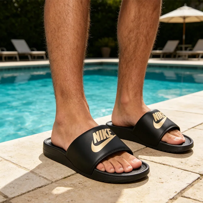 

Nike Men Slides Slippers, Soft Comfort Non-slip Quick Dry Casual Beach Indoor Outdoor Sandals CN9675-006