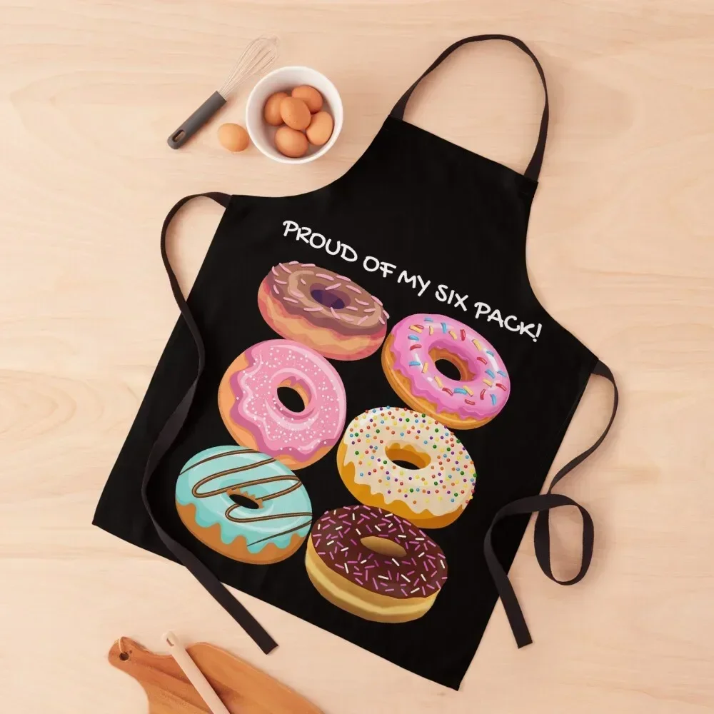 

Proud of my six pack. Donut six pack. Apron Kitchen For Women for women halloween Women's Apron