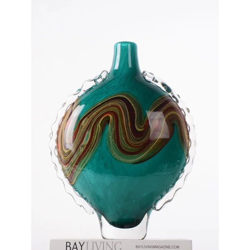 

Light luxury simple high-end glass Chinese medieval vase