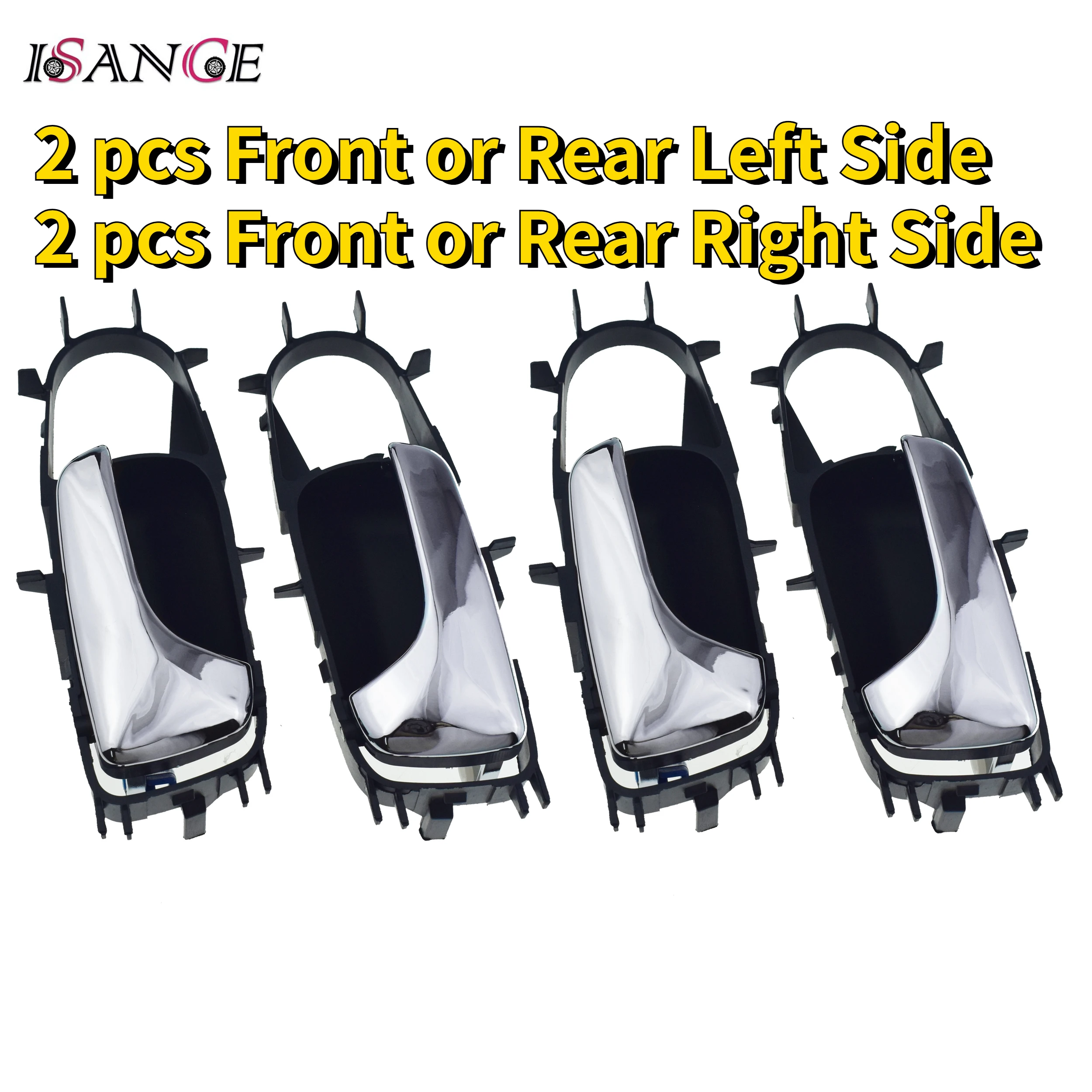 4 Pcs For Chevrolet Optra Lacetti / Suzuki Forenza 2004-2007 Chrome Inside Door Handle Front Rear Left Driver Right Passenger