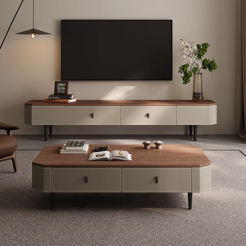 Italian Minimalist TV Cabinet Retro Nordic Living Room Designer Hallway Tv Table Salon Monitor Console Trendy Muebles Furniture
