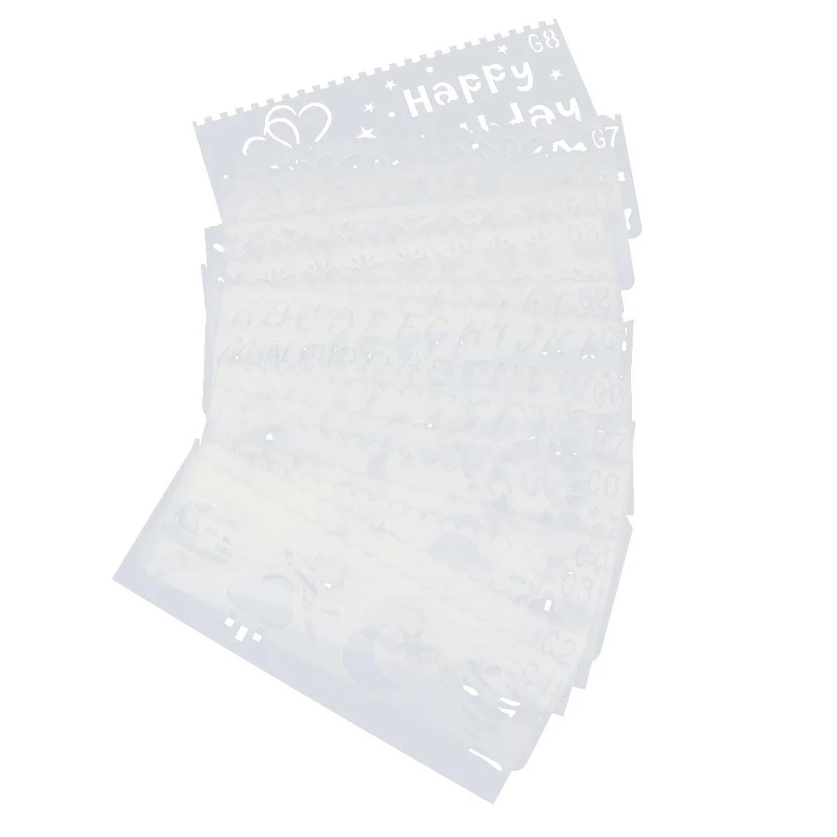 32Pcs Plastic Hollow Painting Stencils DIY Templates for Kids Reusable Drawing Craft for School Projects Educational Use