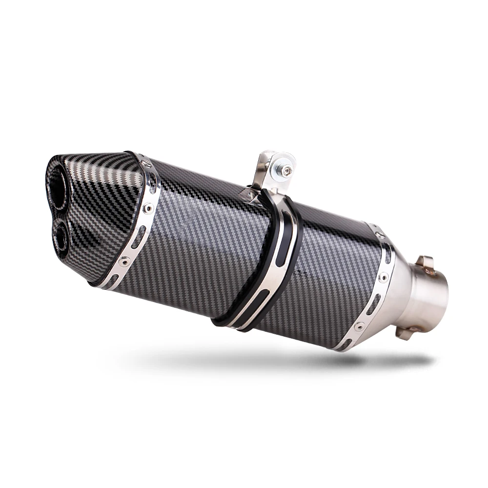 

SXLL Motorcycle Exhaust Accessories Modified Akra 370mm Escape Muffler for 300SR Msx125 Mt07 XMAX FZ6 Z900 Ninja400 Ninja250 Mt1