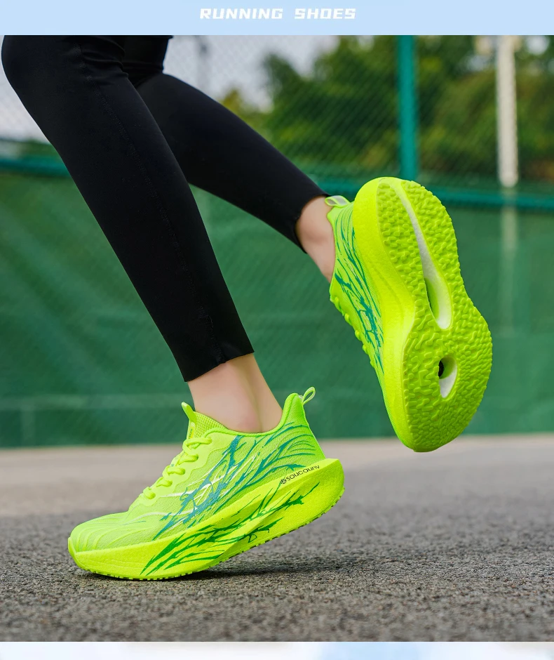 Marathon-Laufschuhe für Herren, leichte, bequeme Carbon-Board-Spezial-Sportschuhe für Damen, atmungsaktive, rutschfeste Sportschuhe – Detail 12