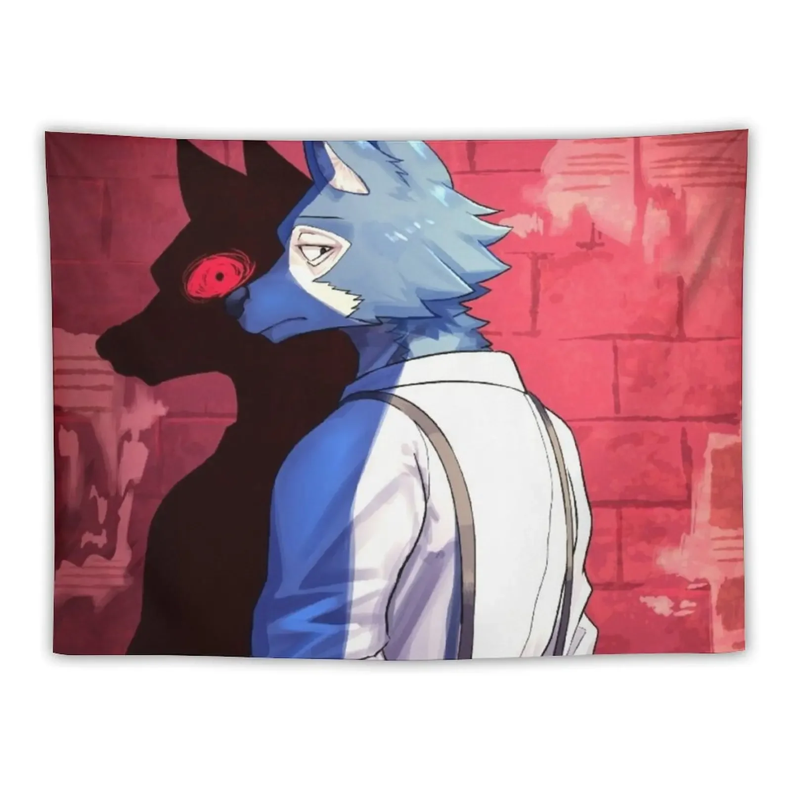 Legoshi beastars Tapestry Tapete For The Wall Bedroom Decoration Tapestry