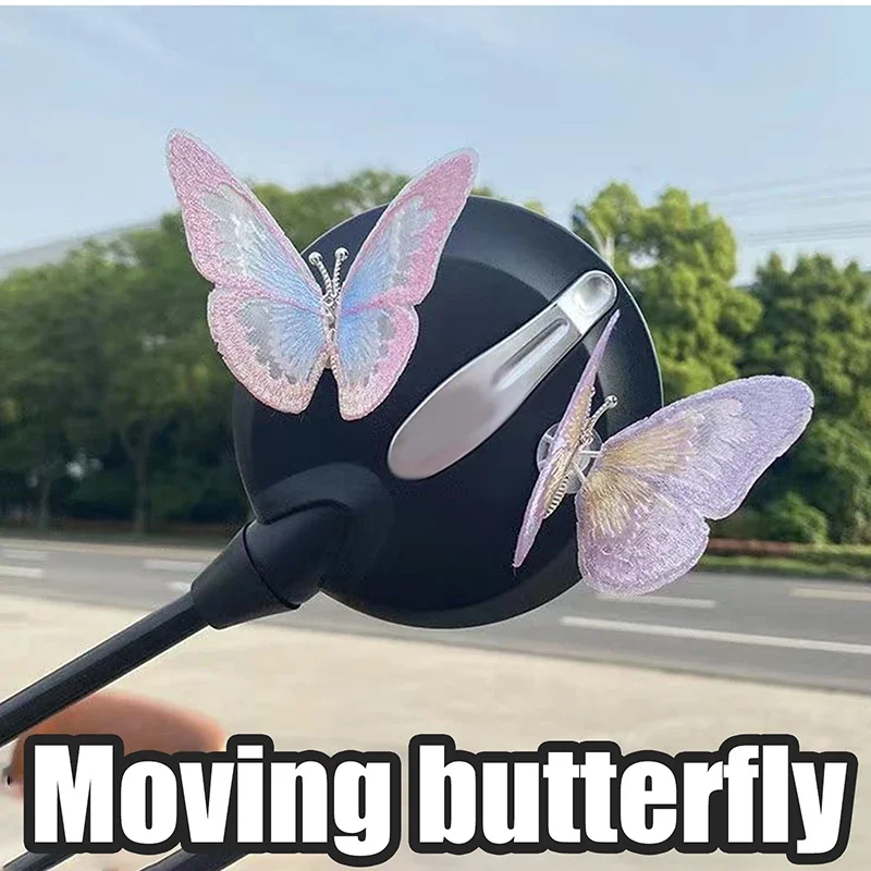 

Подвижная бабочка, декор приборной панели автомобиля, авто центральная консоль, вентиляционное отверстие, декоративное украшение, аксессуары для салона автомобиля