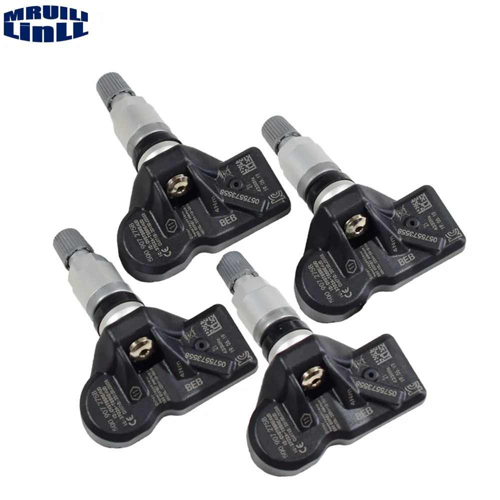 4pcs NEW Tire Pressure Sensor TPMS OE# 5Q0907275 5Q0907275B For Audi A3 Q7 Q5 A4 A5 VW Arteon Teramont passat phaeton