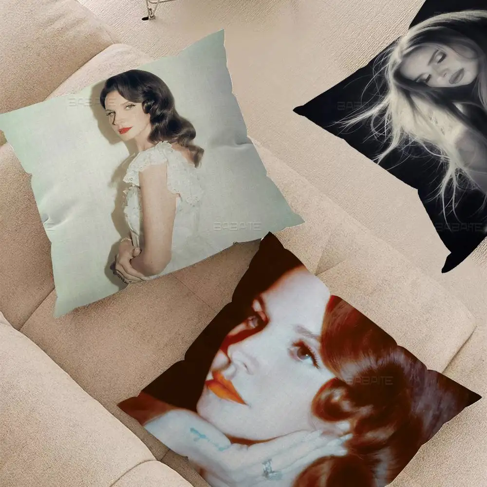 Popular Singers Lana Del Rey Personalized picture text home decorative pillows Household Gifts 45x45cm