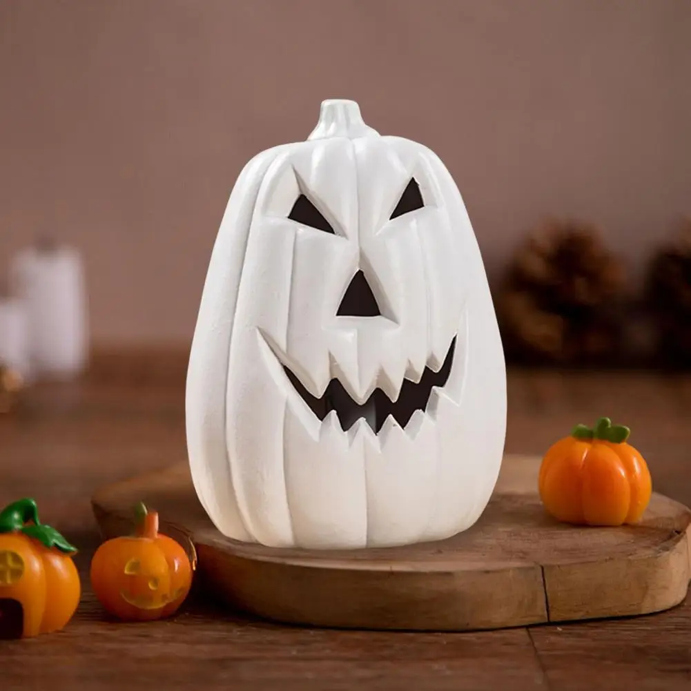 Festive Halloween Decoration Realistic Pumpkin Pattern Led Pumpkin Statue Handmade Lantern Set for Halloween Fall Decor for Home
