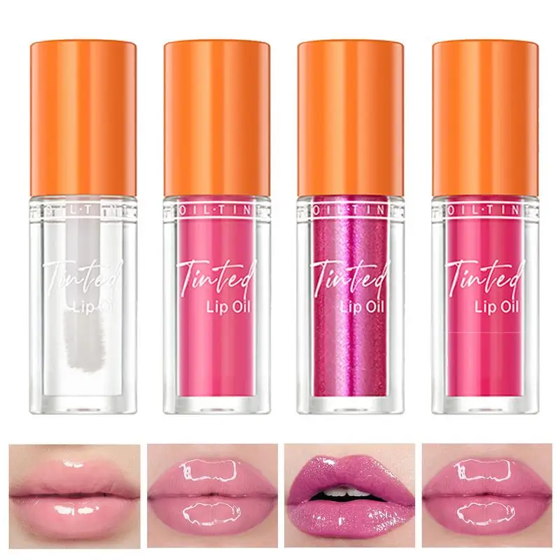 Bálsamo hidratante de brillo de labios transparente, aceite de labios tintado de gelatina de cristal, brillo de lápiz labial no pegajoso, maquillaje de labios, herramienta para el cuidado de los labios, nuevo