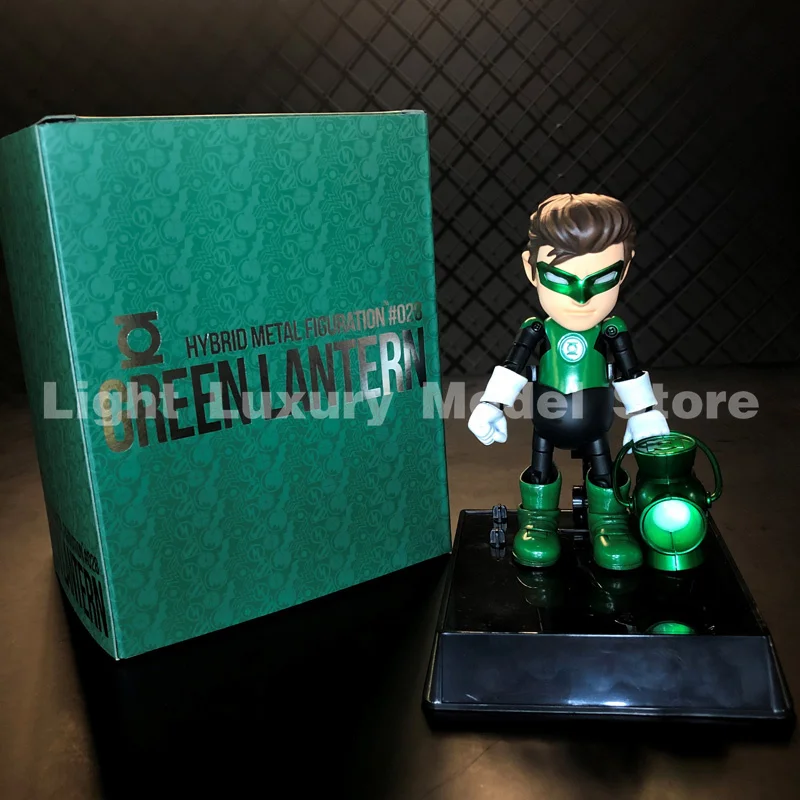 HEROCROSS Licensed DC Justice League Green Lantern Alloy Movable PVC Model Collection Toy Table Top Decoration Kid Christma Gift