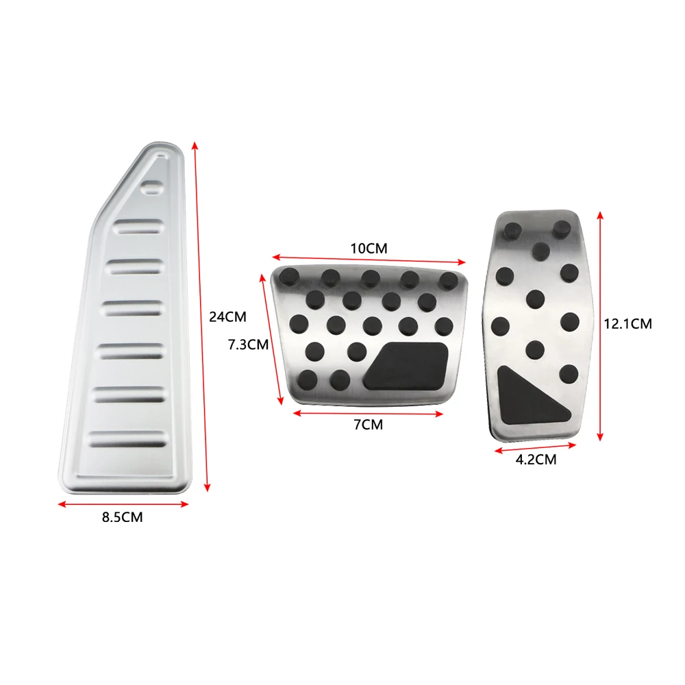 Car Pedals Accelerator Gas Brake Foot Rest Pedal Protective Cover for Jeep Renegade 2014 - 2023 Parts Interior Accessories