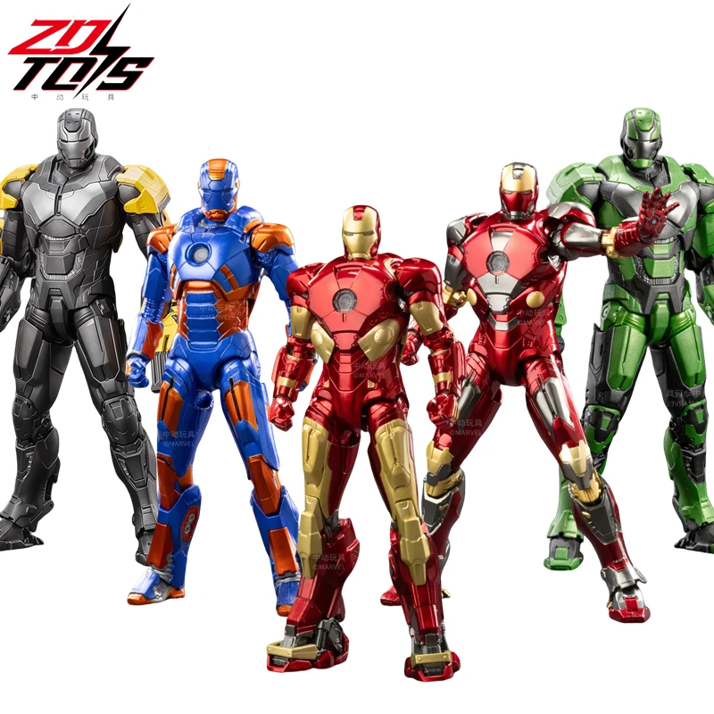 

ZDTDS Original Iron Man MK10 MK19 Tiger MK27 Disco 1/10 MK25 Action Figure Marvel Legend Joint Movable Avengers Toy Model Gift