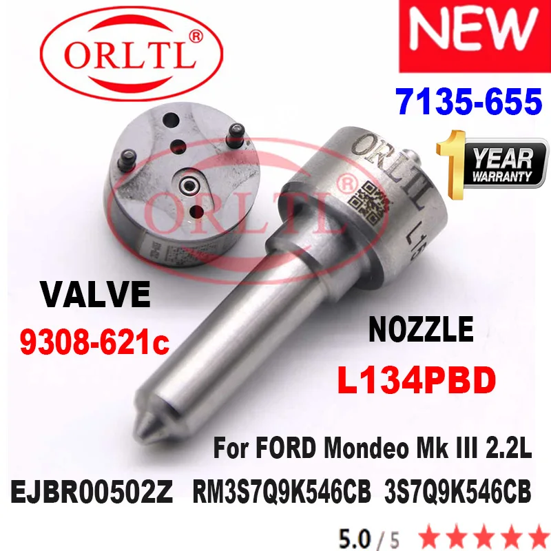 Repair Kits 7135-655 L134PBD Nozzle VALVE 9308-621C For FORD EJBR00502Z EJDR00502Z RM3S7Q9K546CB 3S7Q9K546CB Diesel Injector