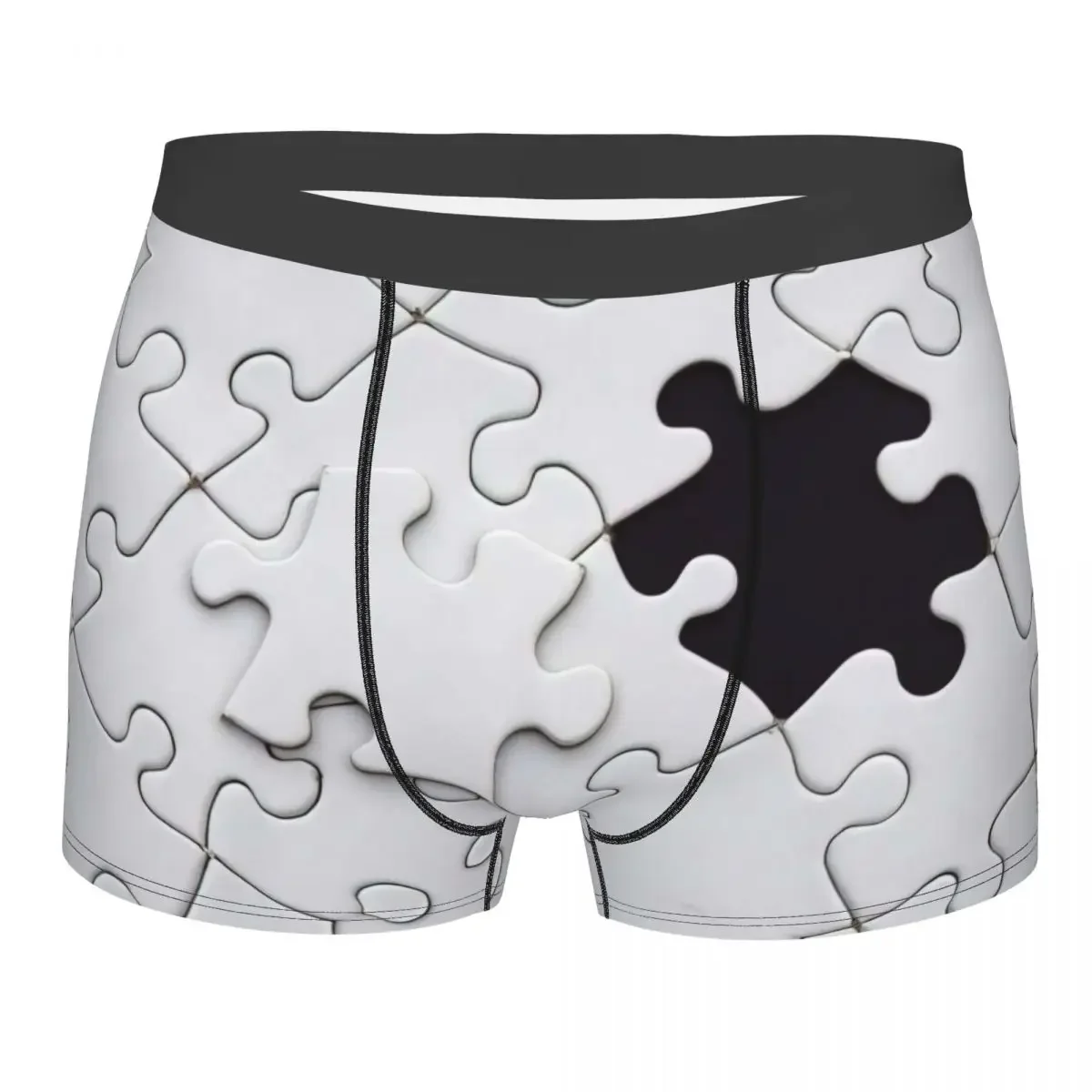 Puzzle Bonnet Men's Boxer Briefs Shorts Men Underpants Cartoon Anime Funny Men's Panties Soft Underwear For Men