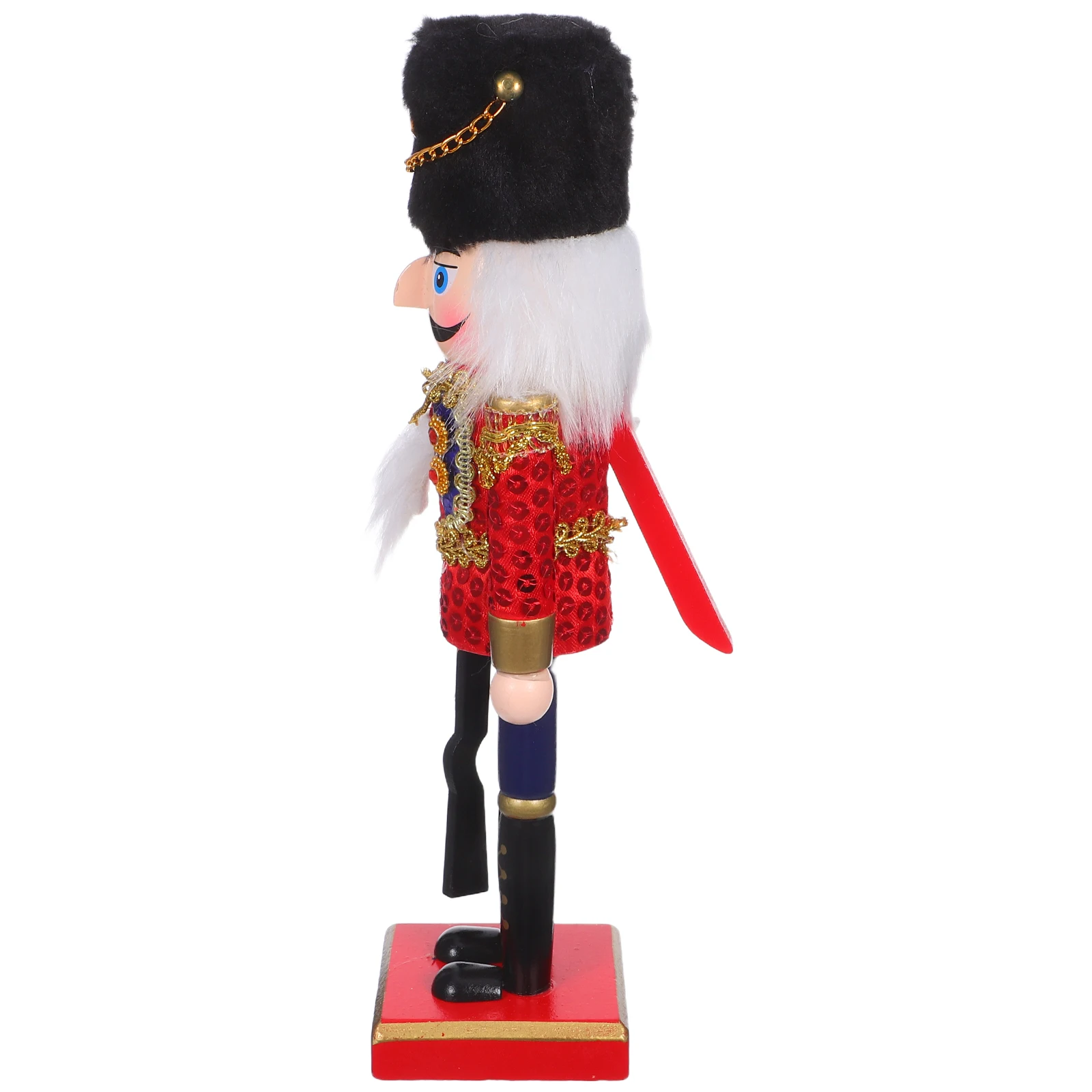 

Nutcracker Soldier Christmas Wooden Figure 25cm Xmas Holiday Table Fireplace Decoration Nutcracker Soldiers Xmas Puppet Ornament