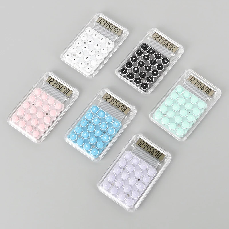 Candy Color Student Calculator Large Screen Electronic Calculator Portable Mini Pocket Calculator School Office Supplies Gifts