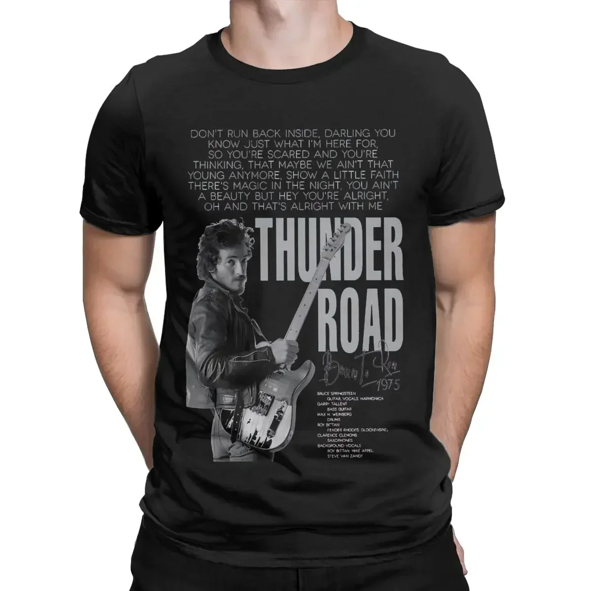 Camiseta Crazy Bruce Springsteens Metal The Boss Rock Music Tour, camiseta de algodón para hombres y mujeres, ropa Original