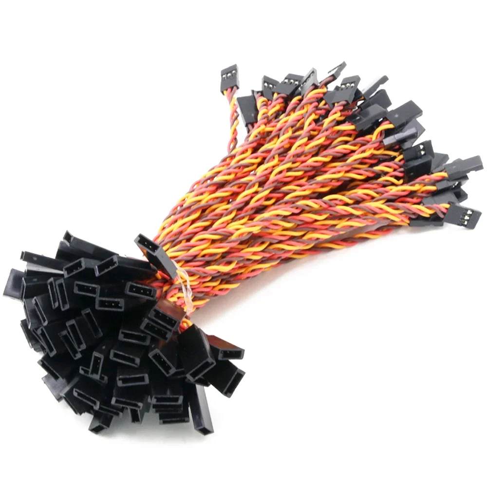 

10pcs/lot 10/15/20/30/50/100cm Anti-interference Servo Extension Cable 30 Core For Futaba & JR Servo Helicopter Car Part Toy