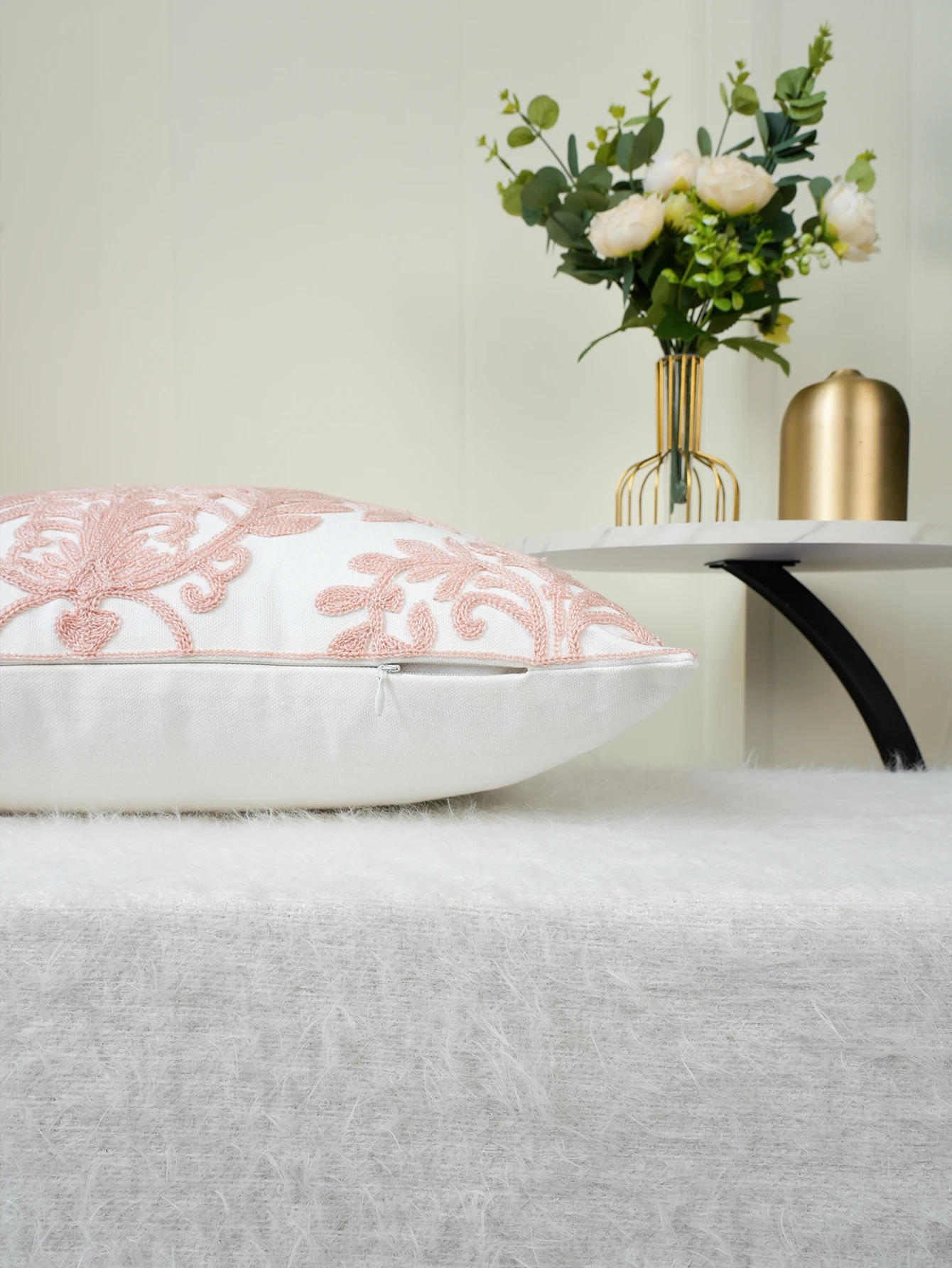 1pc, Mandala Floral Embroidery Home Decor Living Room Throw Pillow Case Throw Pillow Cover Without Insert