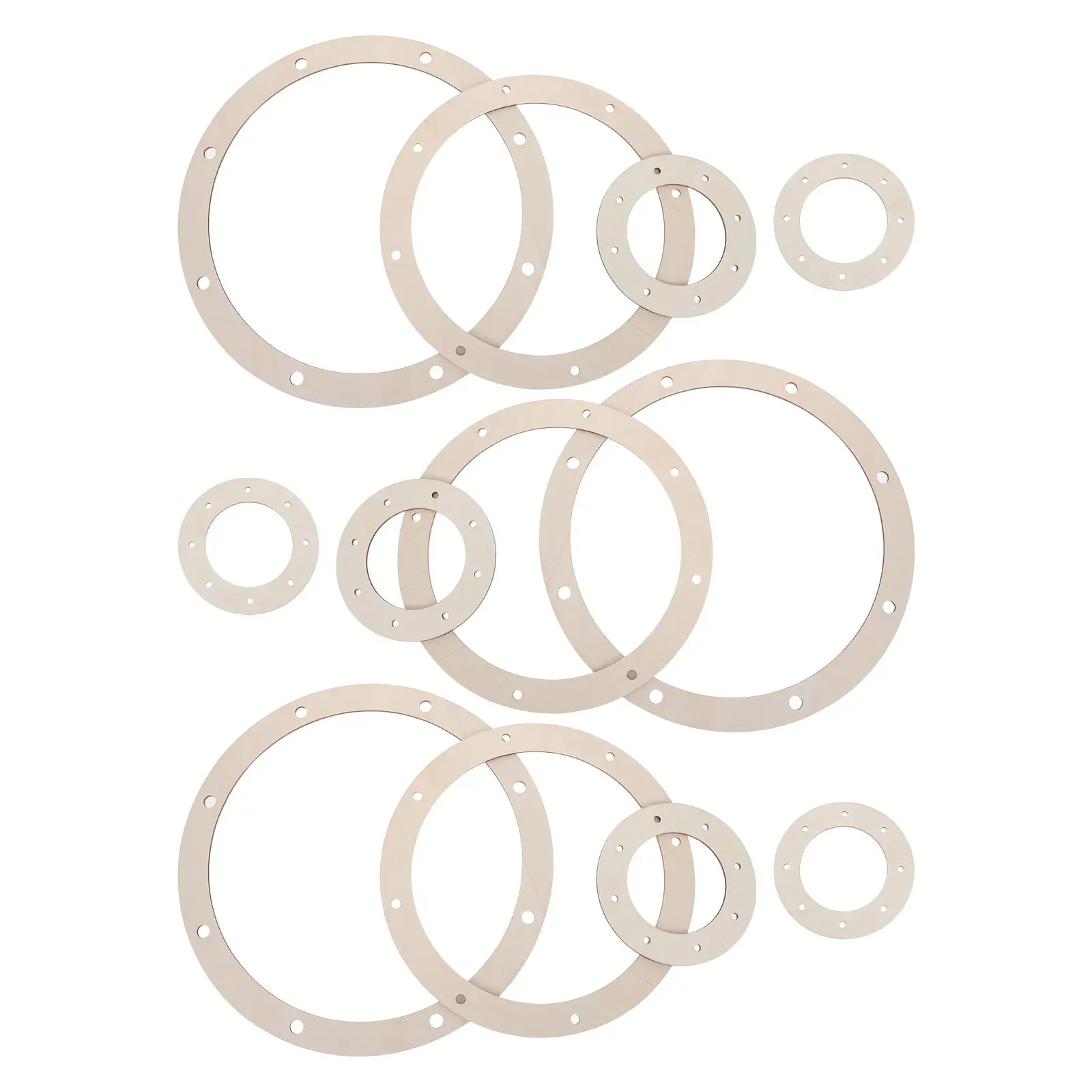 Unfinished Wooden Wreath Frame 8 Inch Round Rustic Pine Ring Craft Supply for DIY Floral Design Home Decor Wedding Centerpiece