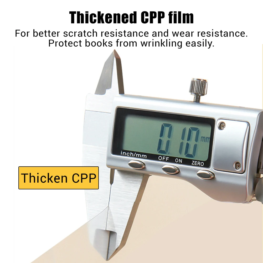 Rotolo di carta a contatto trasparente per libri protezione trasparente per copertine di libri fodera protettiva autoadesiva trasparente per libri di testo di Paperbacks
