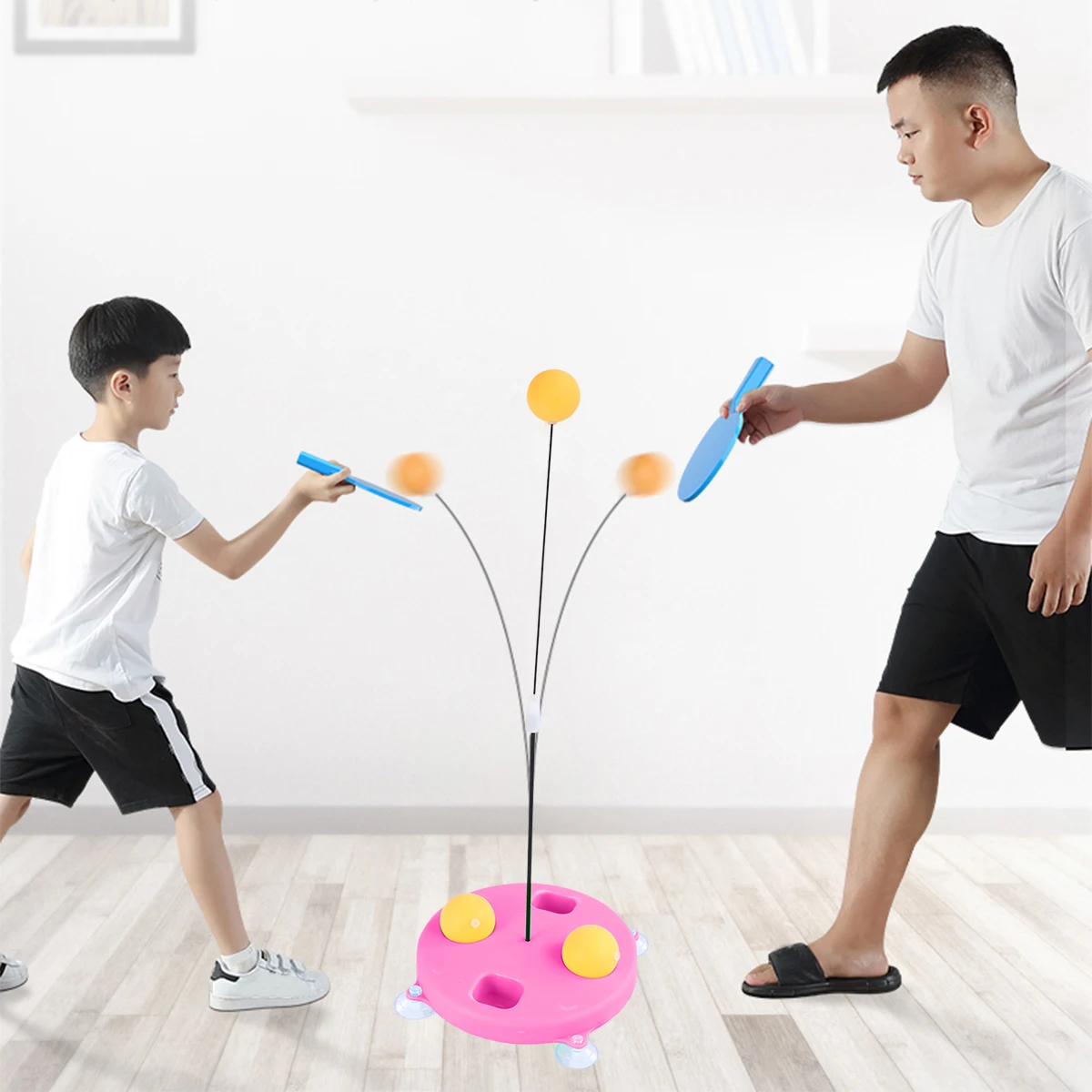 

Table Tennis Trainer Device Mini Elastic Bobbin Training Tool for Kids Reflexes Coordination Skills Playground Sports Toy